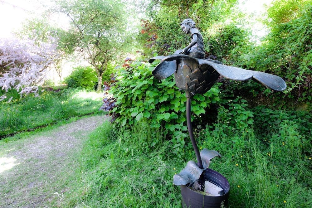 Sculpture du jardin secret. 